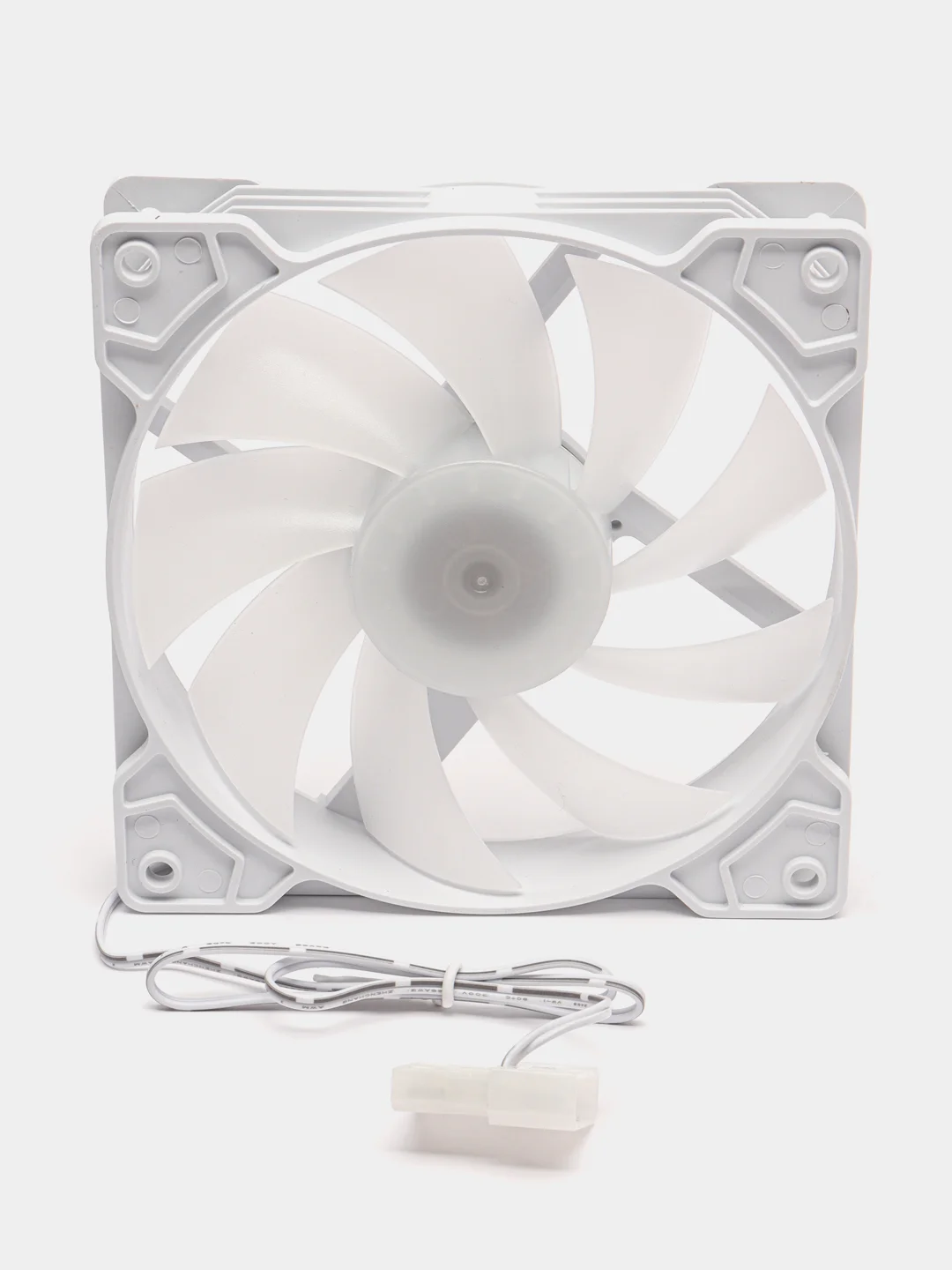 Белый вентилятор для корпуса Coolmoon AsiaFox 120 mm RGB / Кулер для ПК Coolmoon RGB