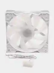Белый вентилятор для корпуса Coolmoon AsiaFox  120 mm RGB / Кулер для ПК Coolmoon RGB