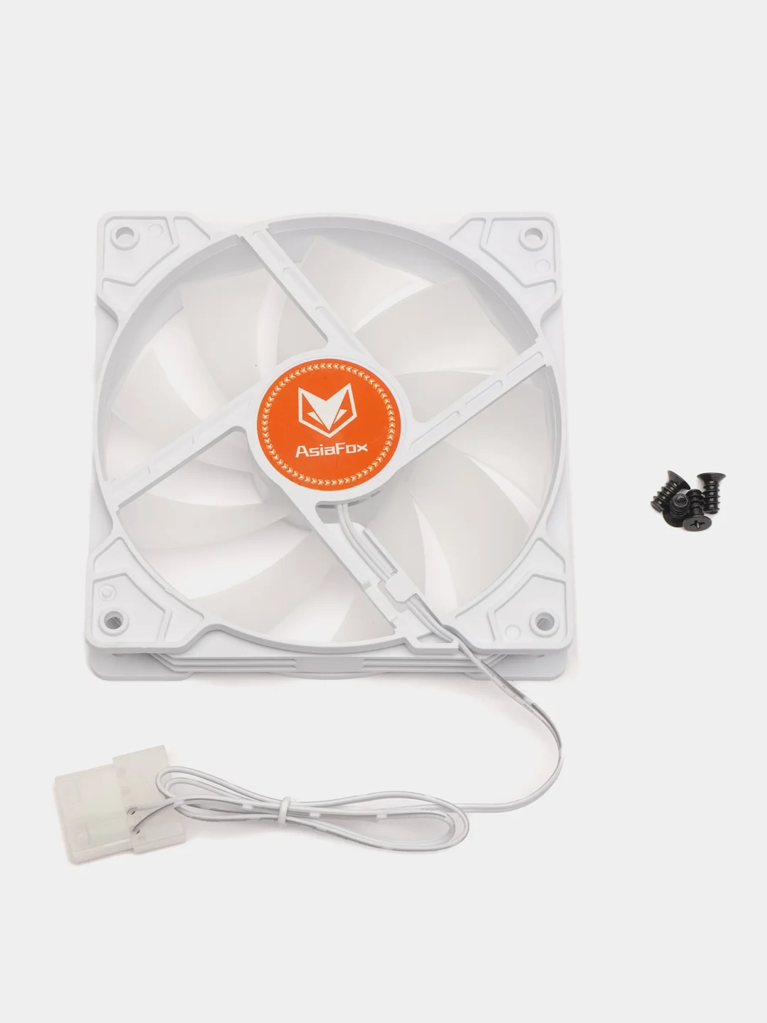Серый вентилятор для корпуса Coolmoon AsiaFox 120 mm RGB / Кулер для ПК Coolmoon RGB