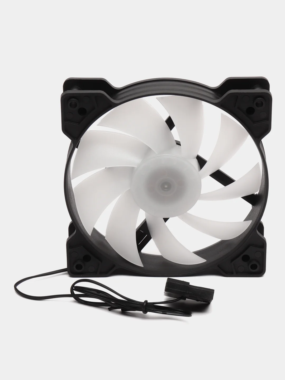 Черный вентилятор для корпуса Coolmoon AsiaFox 120 mm RGB / Кулер для ПК Coolmoon RGB