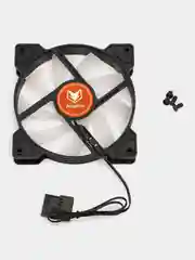 Черный вентилятор для корпуса Coolmoon AsiaFox  120 mm RGB / Кулер для ПК Coolmoon RGB