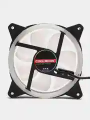Желтый кулер для ПК Coolmoon RGB / вентилятор для ПК с подсветкой / корпусный вентилятор