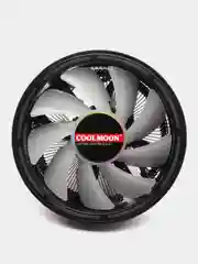 Черный кулер для процессора COOLMOON с RGB подсветкой