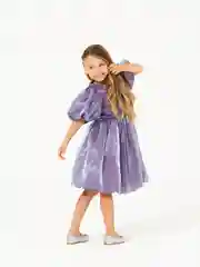 Синий платье для девочки SMENA нарядное, из органзы, пышное