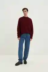 Красный джемпер мужской Finn Flare из шерсти