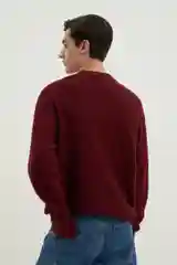 Красный джемпер мужской Finn Flare из шерсти