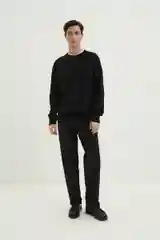 Черный джемпер мужской Finn Flare из шерсти