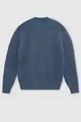 Синий джемпер мужской Finn Flare из шерсти