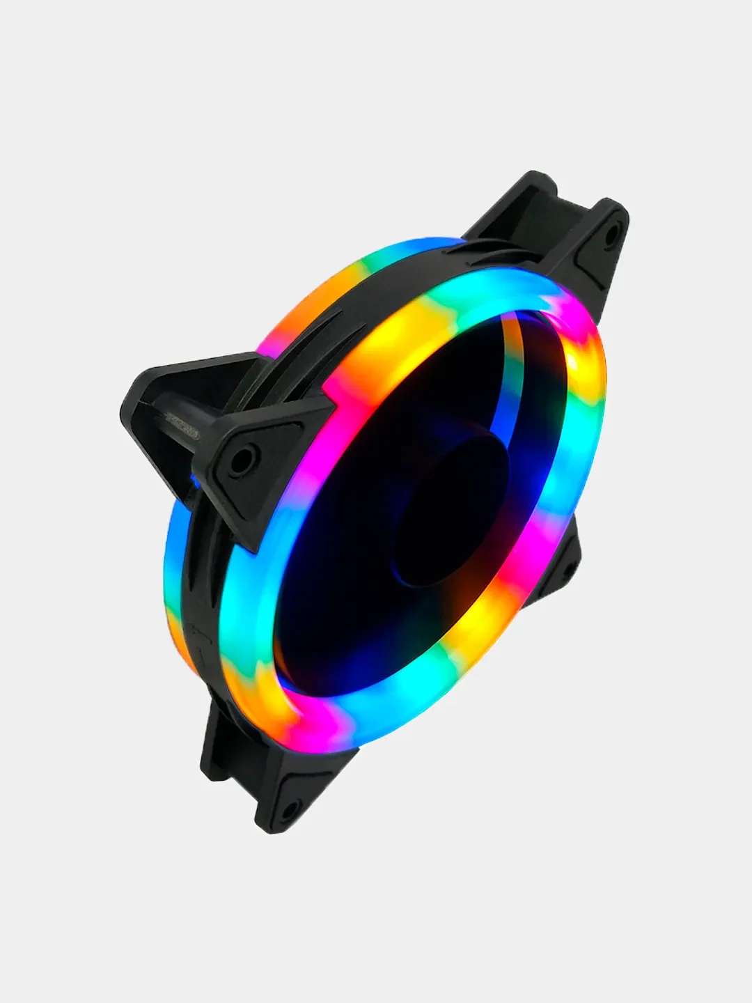 Белый кулер для ПК Coolmoon RGB / вентилятор для ПК с подсветкой / корпусный вентилятор