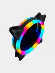 Белый кулер для ПК Coolmoon RGB / вентилятор для ПК с подсветкой / корпусный вентилятор