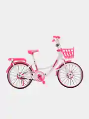 Розовый металлическая модель велосипеда в масштабе 1:8