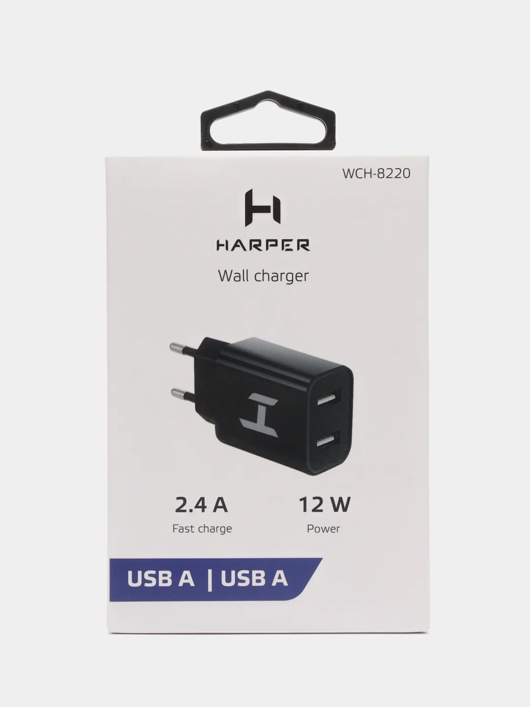 Черный сетевое зарядное устройство Harper WCH-8220