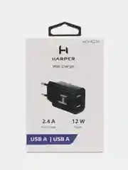 Черный сетевое зарядное устройство Harper WCH-8220