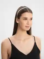 Ободок белый с зубчиками