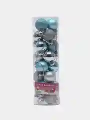 Ледяной новогодние елочные шары, 4 см, набор 24 штуки