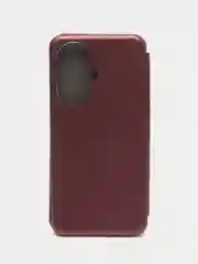 Багровый чехол-книжка для HUAWEI nova 11 Pro, Хуавей Нова 11 Про