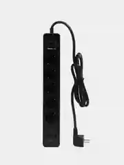 Черный сетевой фильтр Harper UCH-530, 1.5 метра, 5 розеток, 3 USB, 4000 Вт