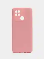 Розовый чехол накладка для Xiaomi Poco C40, Redmi 10C, с защитой камеры, накладка редми 10с