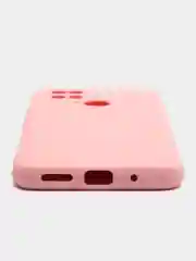 Розовый чехол накладка для Xiaomi Poco C40, Redmi 10C, с защитой камеры, накладка редми 10с
