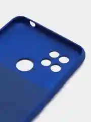 Синий чехол накладка для Xiaomi Poco C40, Redmi 10C, с защитой камеры, накладка редми 10с