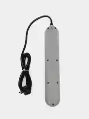 Черный удлинитель, 2 м, 2,7 м, сетевой фильтр, с 3-мя USB портами, 4 евро-розетки