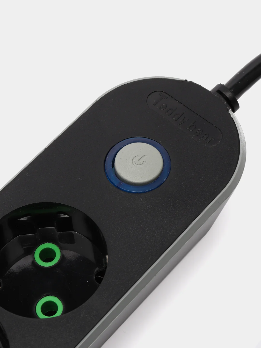 Черный удлинитель, 2 м, 2,7 м, сетевой фильтр, с 3-мя USB портами, 4 евро-розетки