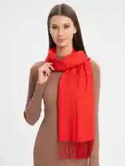 Красный палантин унисекс