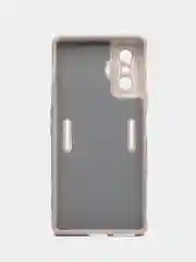 Салатовый чехол для Xiaomi Poco F4 GT, Poco F4 5G с защитой камеры и текстильной подложкой внутри