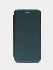 Зеленый чехол-книжка для Samsung Galaxy A7 2018 (Самсунг Галакси А7 2018)