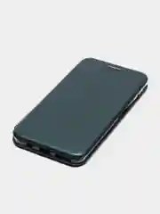 Зеленый чехол-книжка для Samsung Galaxy A7 2018 (Самсунг Галакси А7 2018)