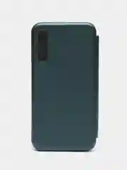 Зеленый чехол-книжка для Samsung Galaxy A7 2018 (Самсунг Галакси А7 2018)
