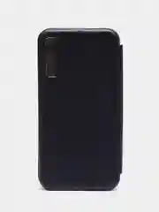 Темно-синий чехол-книжка для Samsung Galaxy A7 2018 (Самсунг Галакси А7 2018)