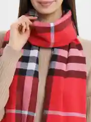 Красный палантин унисекс