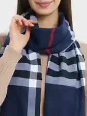 Черный палантин унисекс