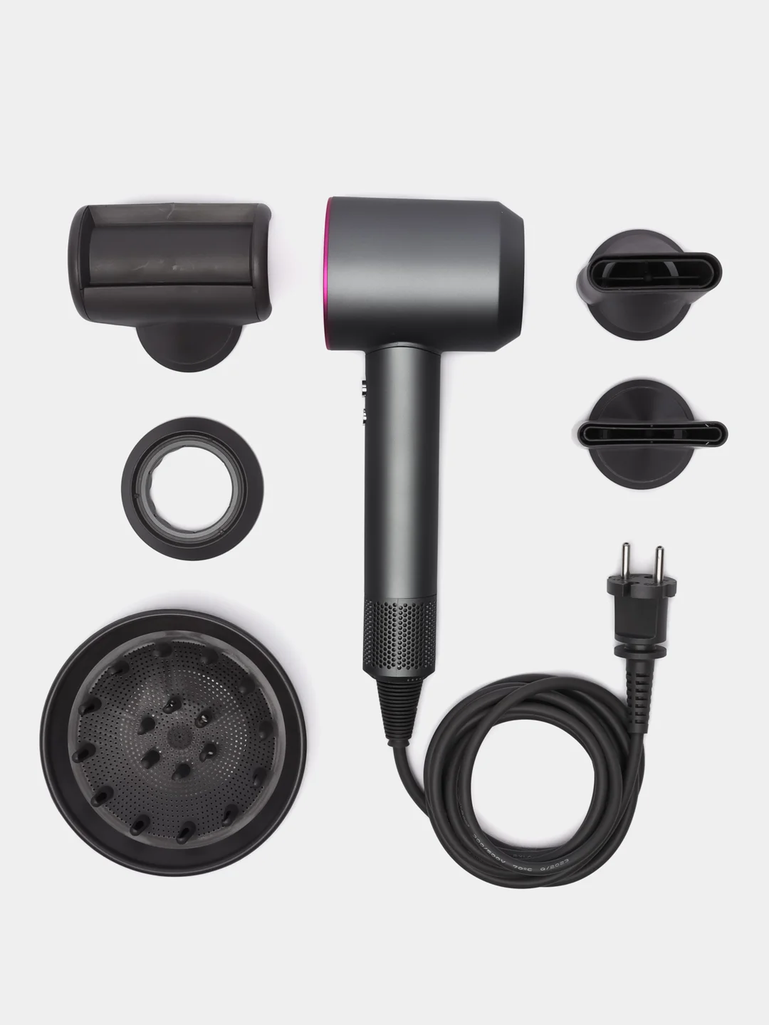 Розовый профессиональный Фен для сушки и укладки волос. Super Hair Dryer .Стайлер для укладки