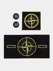 Белый комплект нашивок в стиле Stone Island, патч