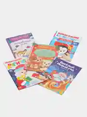 Фуксия книга книжка детская новогодняя, аппликации, вырезалки, стихи, поделки к Новому году