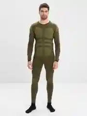 Хаки термобелье мужское, спортивное, бесшовное, компрессионное