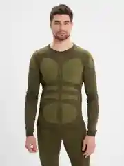 Хаки термобелье мужское, спортивное, бесшовное, компрессионное