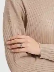 Белый набор колец