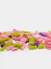 Кораллово-розовый детский 3D конструктор, игрушка развивающая