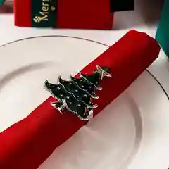 Кольца для салфеток на Новый год, игрушка для ёлки, для новогоднего стола, 6 шт