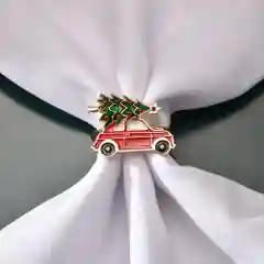 Кольца для салфеток на Новый год, игрушка для ёлки, для новогоднего стола, 6 шт