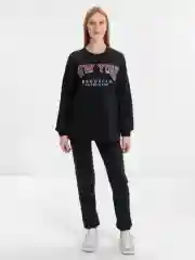 Женский спортивный костюм, на флисе, с принтом "New York": худи и штаны
