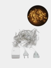Новогодняя светодиодная LED гирлянда штора, 4 цвета, 2 х 2 м / 3 х 2 м