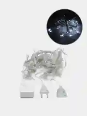 Белый новогодняя светодиодная LED гирлянда штора, 1,5*1,5 м, 4 цвета