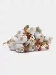 Белый искуственные цветы камелии, пионы