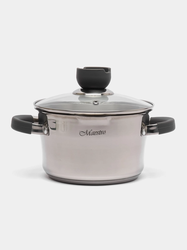 Кастрюля Maestro MR-3507-18, с крышкой, 2,4 л, 18 см