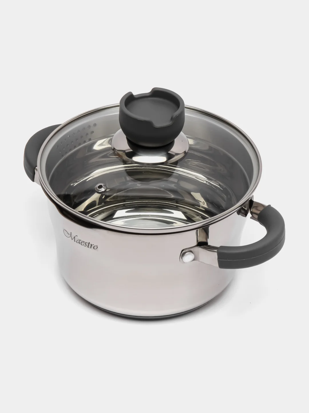 Кастрюля Maestro MR-3507-18, с крышкой, 2,4 л, 18 см