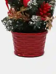 Красный настольная искусственная ёлка, с красными бантами, 20 см